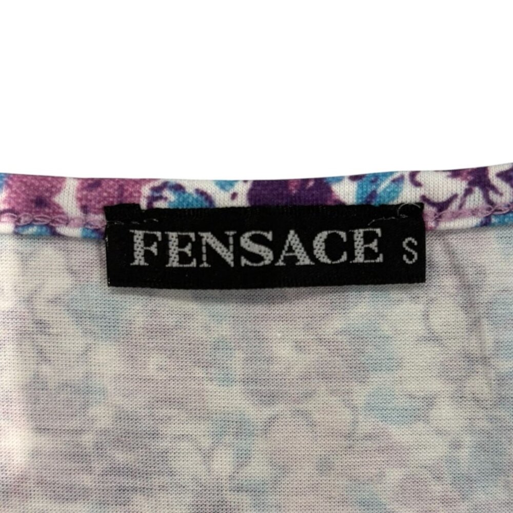 Fensace Floral Sleeveless Ruffle Hem Dress S | Pink Purple Boho Summer Sundress - Picture 4 of 4